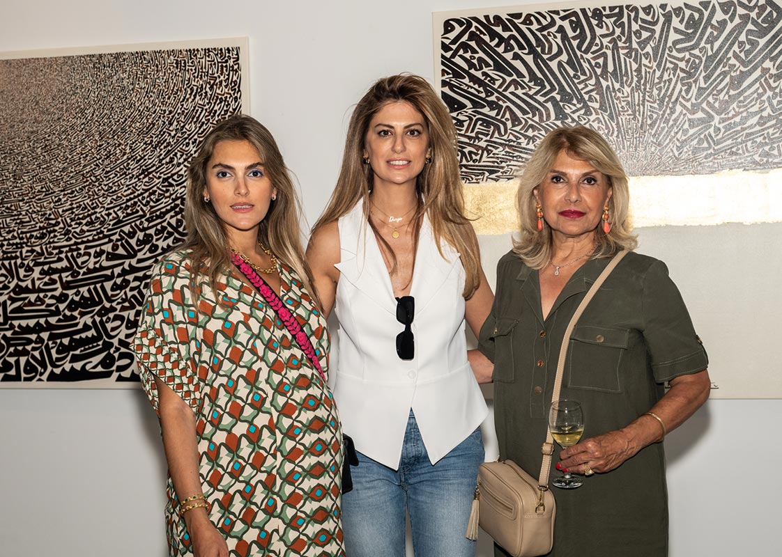 Azra Aghighi Exhibition opening at Sholeh Abghari art gallery marbella may 2022